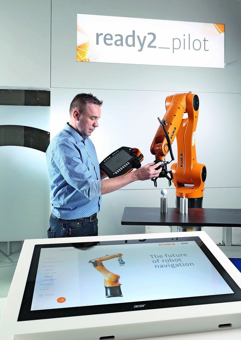 Industrieroboter Lasst Sich Von Hand Bewegen Kuka Roboter Intuitiv Fuhren 6d Maus Kuka Roboter Intuitiv Fuhren Automationspraxis