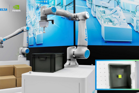 Delta integriert Nvidias Robotersimulation in seine D-Bot-Cobots