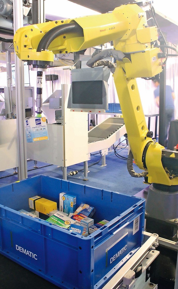 Robot kommissioniert für Supermärkte