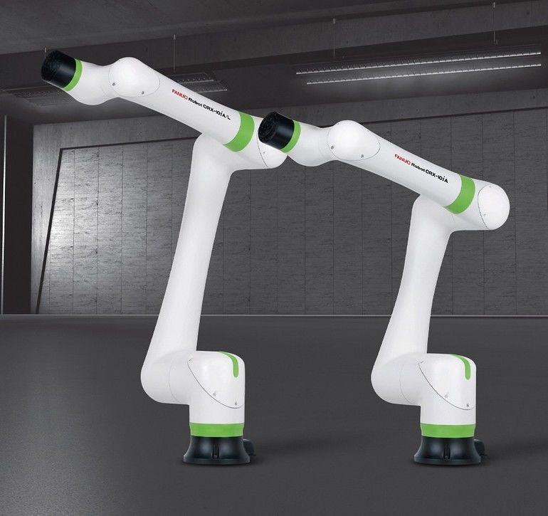 Fanuc: Leichtbau-Cobot CRX-10iA ergänzt grüne kollaborative CR-Roboter