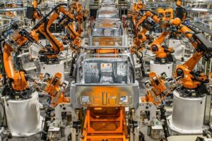 Eine Million Roboter in der Automobilindustrie