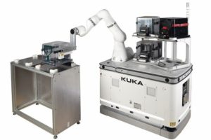 Mobiler Roboter für Halbleiterproduktion