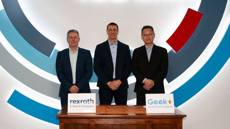 Bosch Rexroth und Geek+ schließen Mobil-Robotik-Kooperation