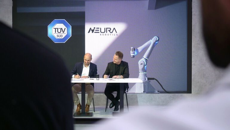 TÜV Süd und Neura Robotics kooperieren für Cobots mit integrierter KI