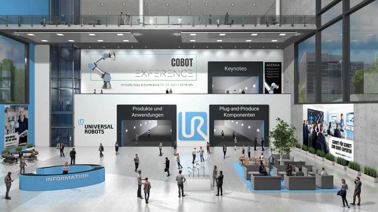 Universal Robots gibt virtuell Gas: Konferenz-Messe plus Webinar