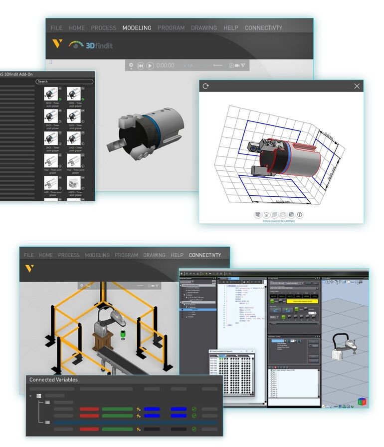 Neues Softwarerelease: Visual Components mit Schnittstelle zu Cadenas