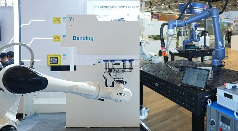 Estun auf der Euroblech: Vom Pressenroboter bis zum Schweiß-Cobot