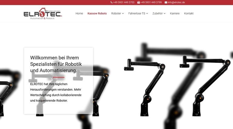 Kassow Robots: Elrotec neuer Cobot-Partner in Norddeutschland